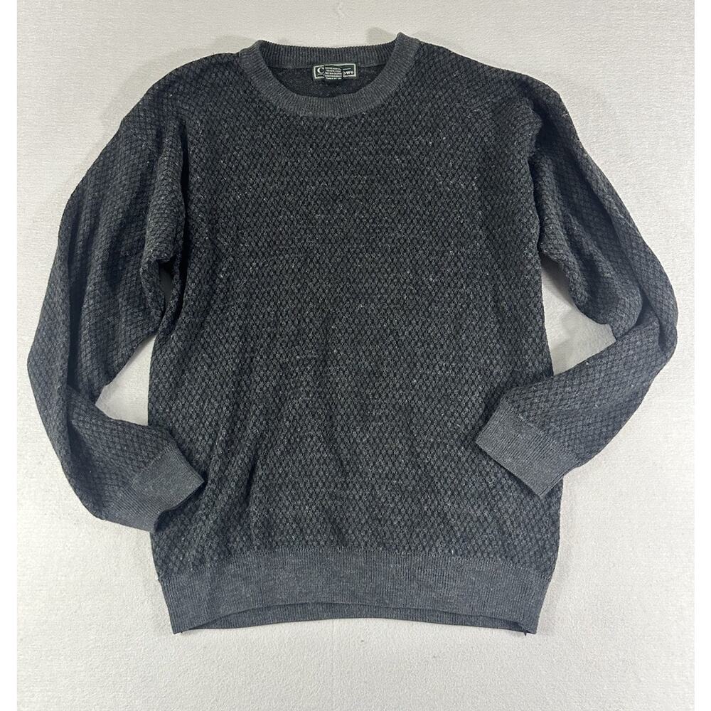 90s Croft & Barrow Wool Blend Cozy Grandpacore Gray Men’s Sweater Size XLT ROC